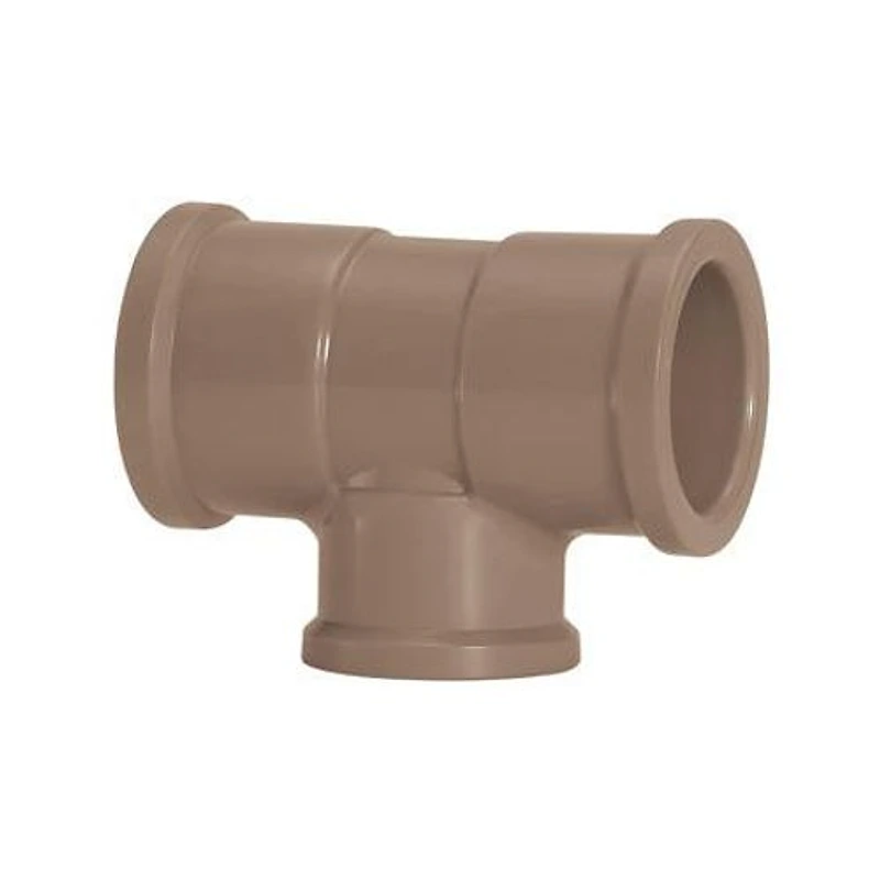 Tê de Redução PVC Soldável 2" x 3/4" (60mm x 25mm) Amanco NBR 5648 — Campinas