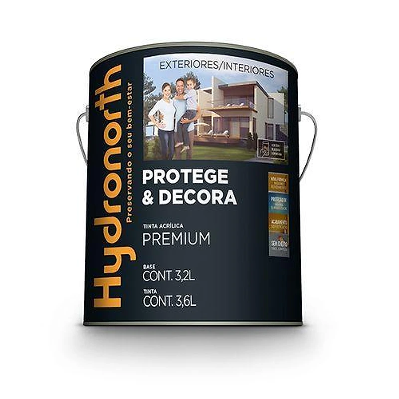 Tinta Acrílica Premium Protege & Decora Acetinada Crômio Galão 3,6L — Campinas