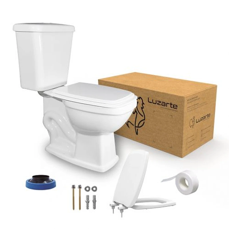 Kit Completo Bacia e Caixa Acoplada 3/6L Branca Viseu Luzarte — Campinas