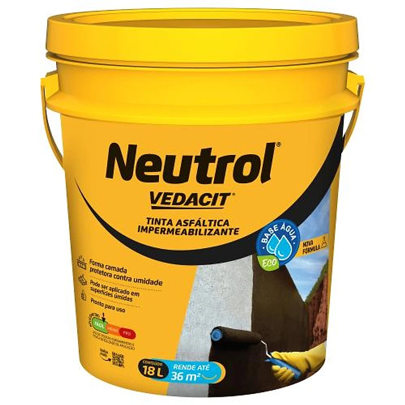Neutrol Acqua Base Água Vedacit 18L — Campinas
