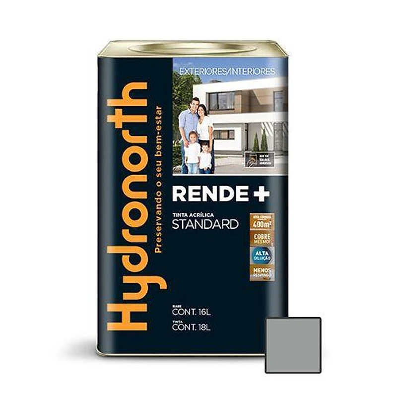 Tinta Acrílica Standard Rende+ Elefante Lata 18L Hydronorth — Campinas