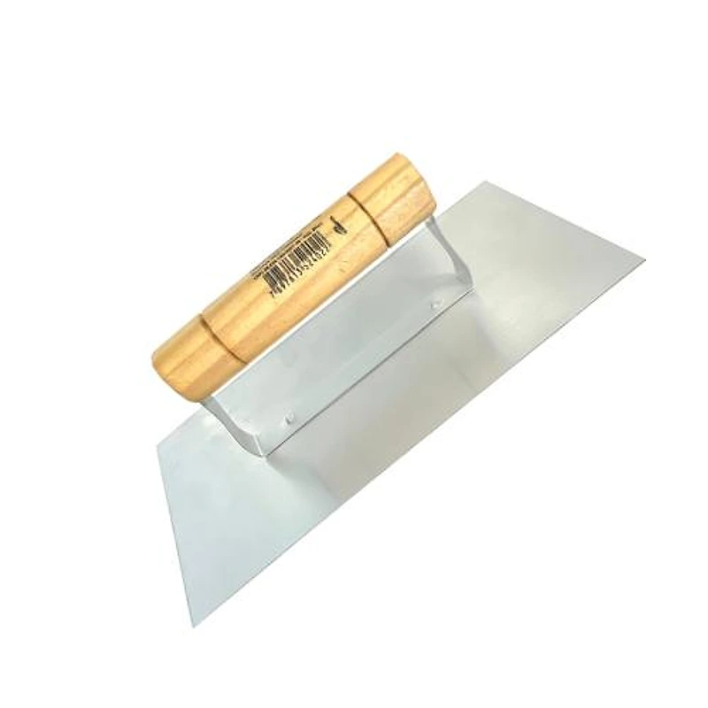 Desempenadeira de Aço Lisa 12x25,5cm com Cabo de Madeira Compel — Campinas