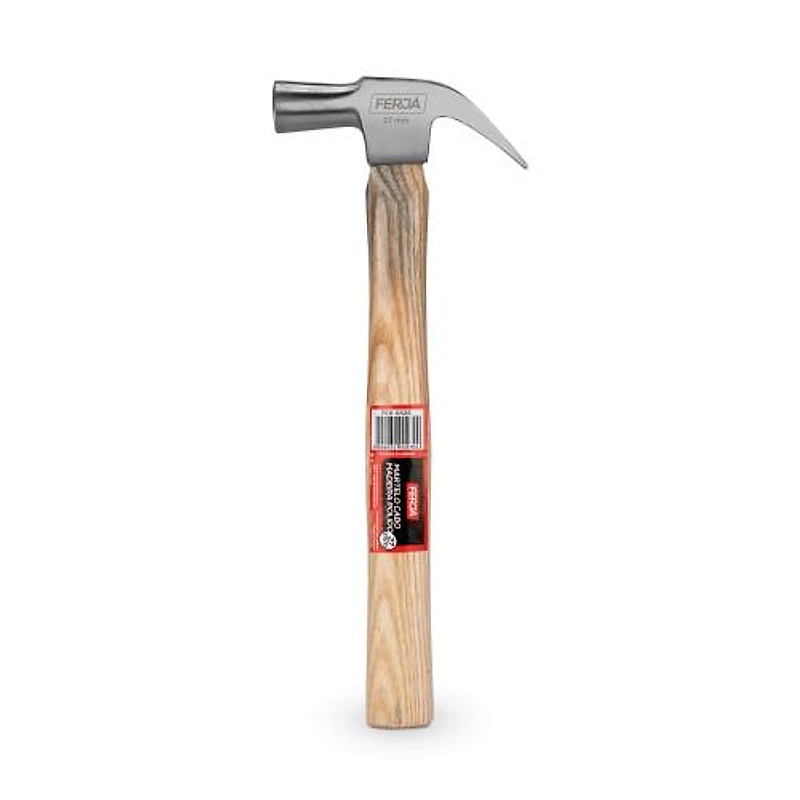 Martelo Unha Forjado Polido 27mm com Cabo de Madeira Ferja — Campinas