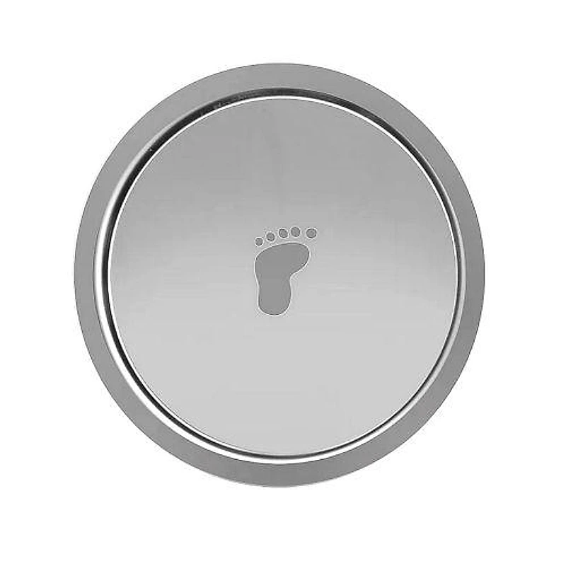 Ralo Click Redondo 15x15cm em Inox Alpha — Campinas