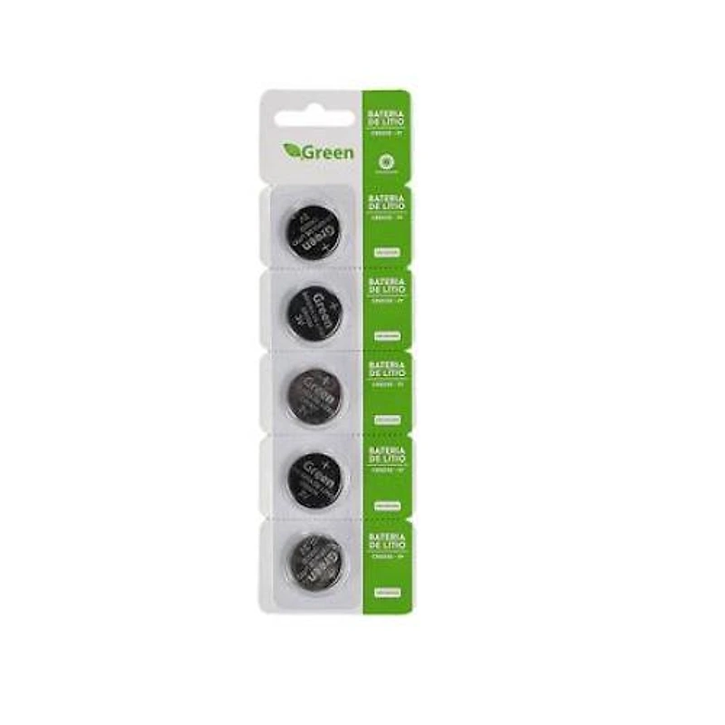 Pilha Moeda de Lítio CR2032 3V Green Cartela com 5 Unidades — Campinas