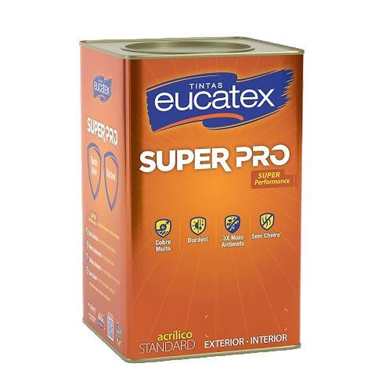 Tinta Acrílica Standard Eucatex Super Pro 18L Gelo Ártico — Campinas