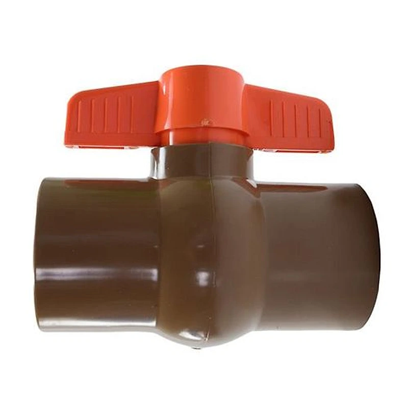 Registro de Esfera Roscável 1.1/2" (50mm) Reforçado em PVC Marrom Herc — Campinas