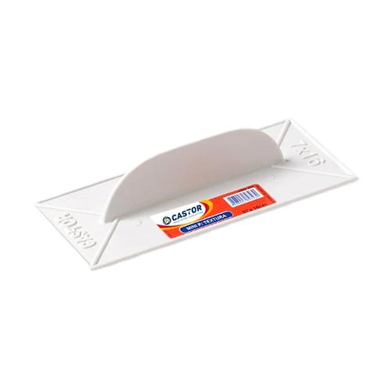 Desempenadeira PVC para Grafiato 7x16cm Branca Castor — Campinas