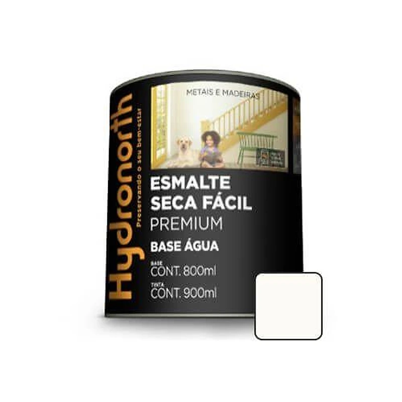 Tinta Esmalte Premium Base Água Hydronorth Brilhante Branco Neve Galão de 900ml — Campinas