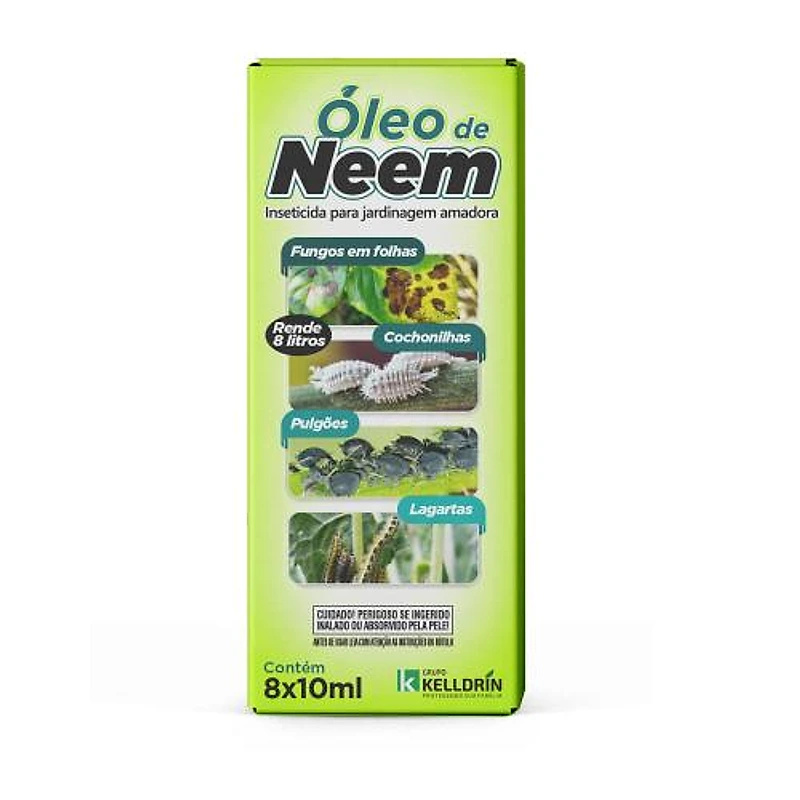Óleo de Neem 80ml 8x10ml Kelldrin — Campinas