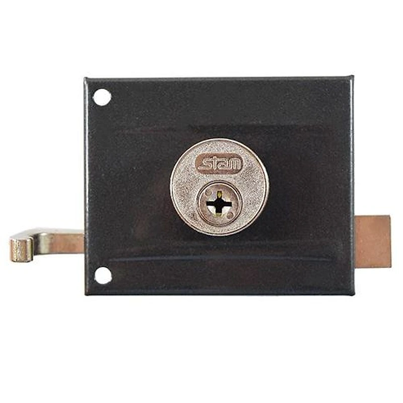 Fechadura de Sobrepor para Portão com Cilindro Zamac e Chave Tetra 1701/100 Stam 56421 — Campinas