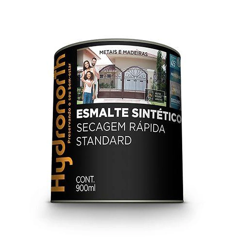 Tinta Esmalte Sintético Hydronorth Brilhante Amarelo Ouro 1/4 (900ml) — Campinas
