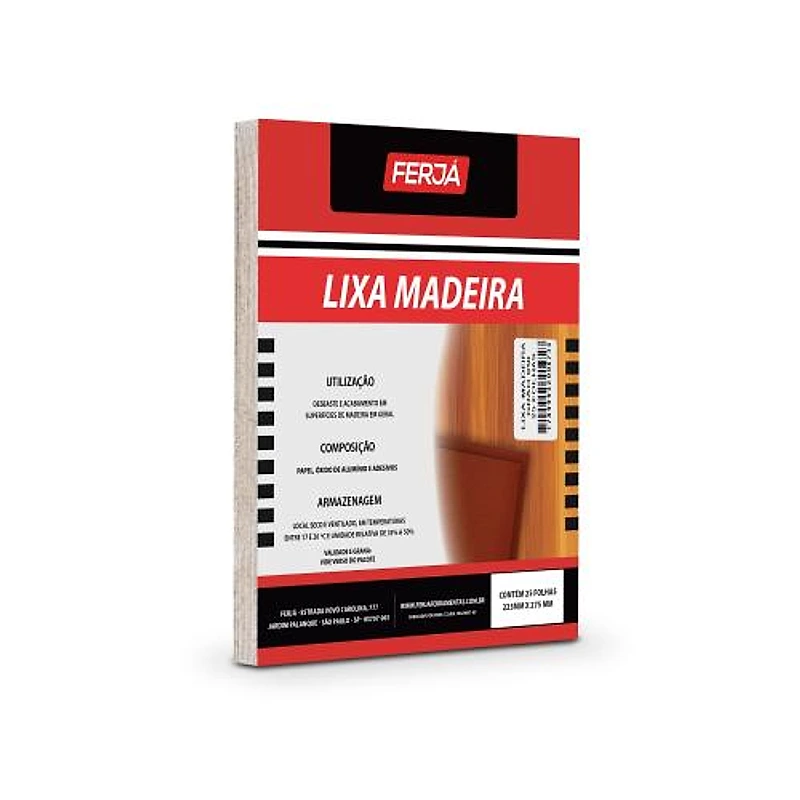 Lixa para Madeira Grão 50 Ferja A-220 FL0LN0814 — Campinas