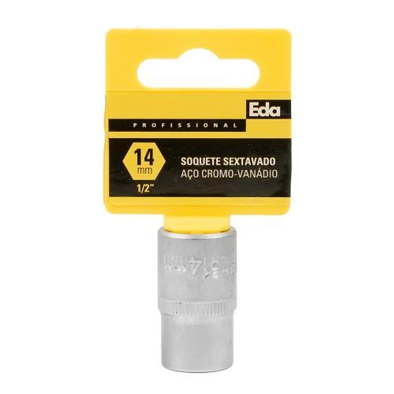 Soquete Sextavado Encaixe 1/2" (12,7mm) 14mm Eda — Campinas