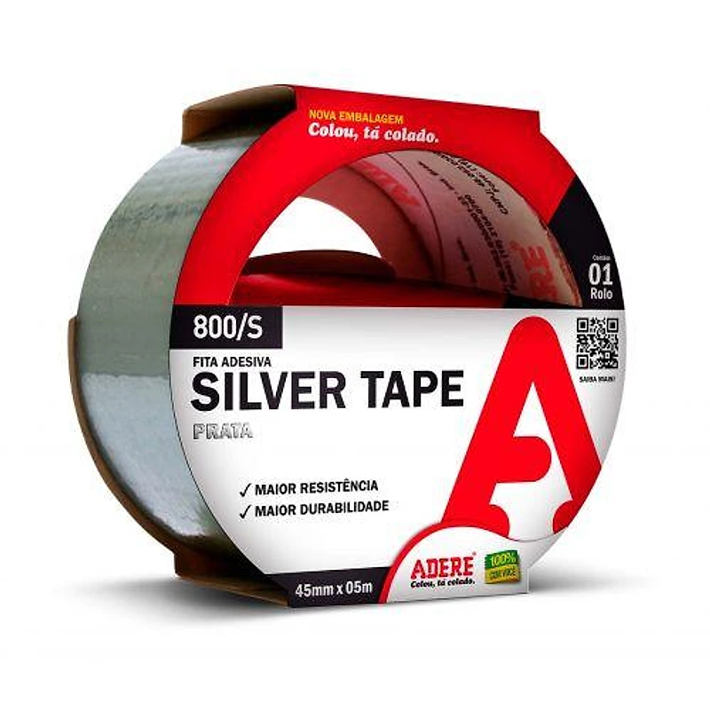 Fita Silver Tape Prata 45mm x 5m Adere — Campinas