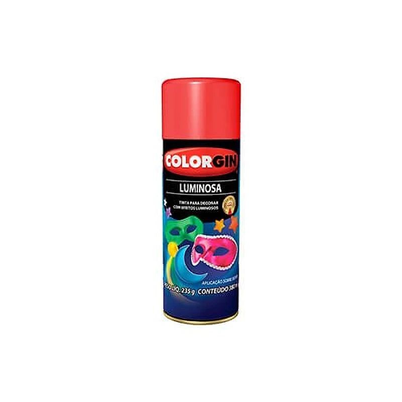 Tinta Spray Luminosa Vermelho 380ml Colorgin — Campinas