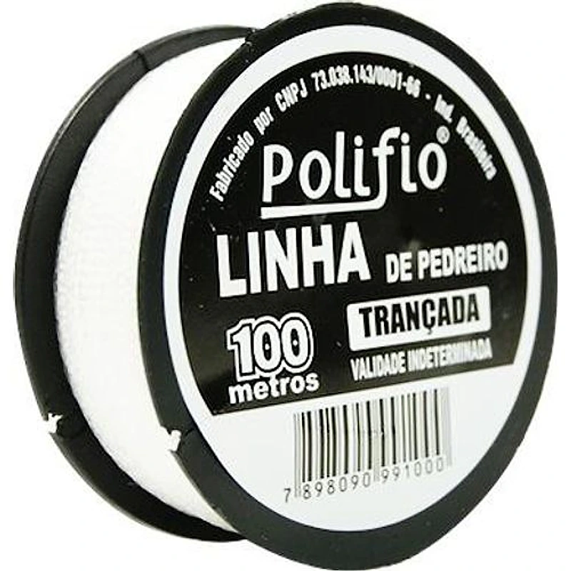 Linha de Pedreiro Trançada 100m Polifio (Carretel) — Campinas