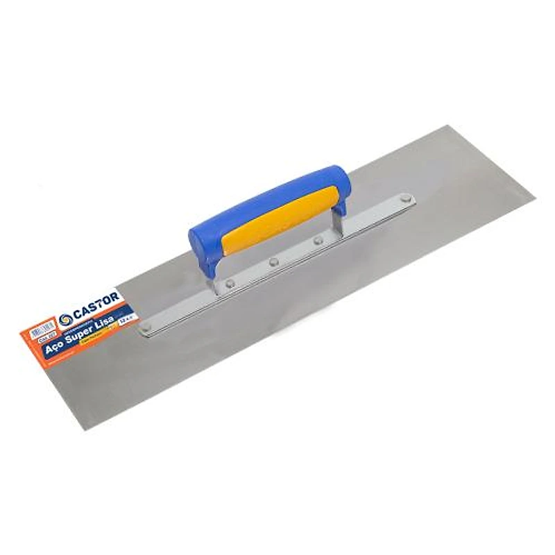 Desempenadeira de Aço Lisa 12x40cm Cabo Emborrachado Castor — Campinas