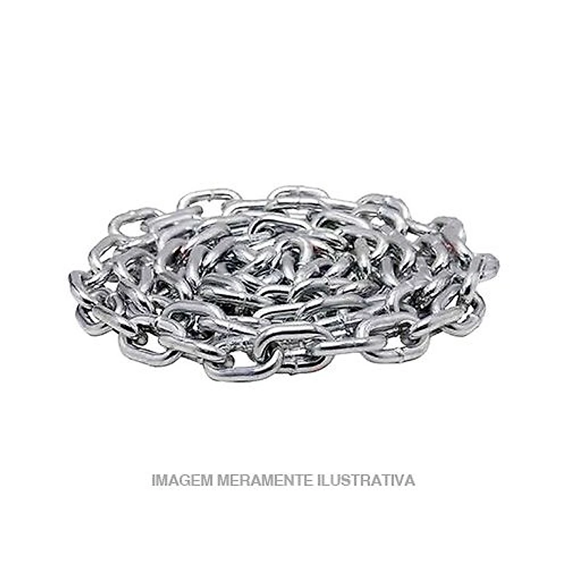 Corrente Soldada Galvanizada 5,0mm Rolo 12,5kg (26m) Srafael — Campinas