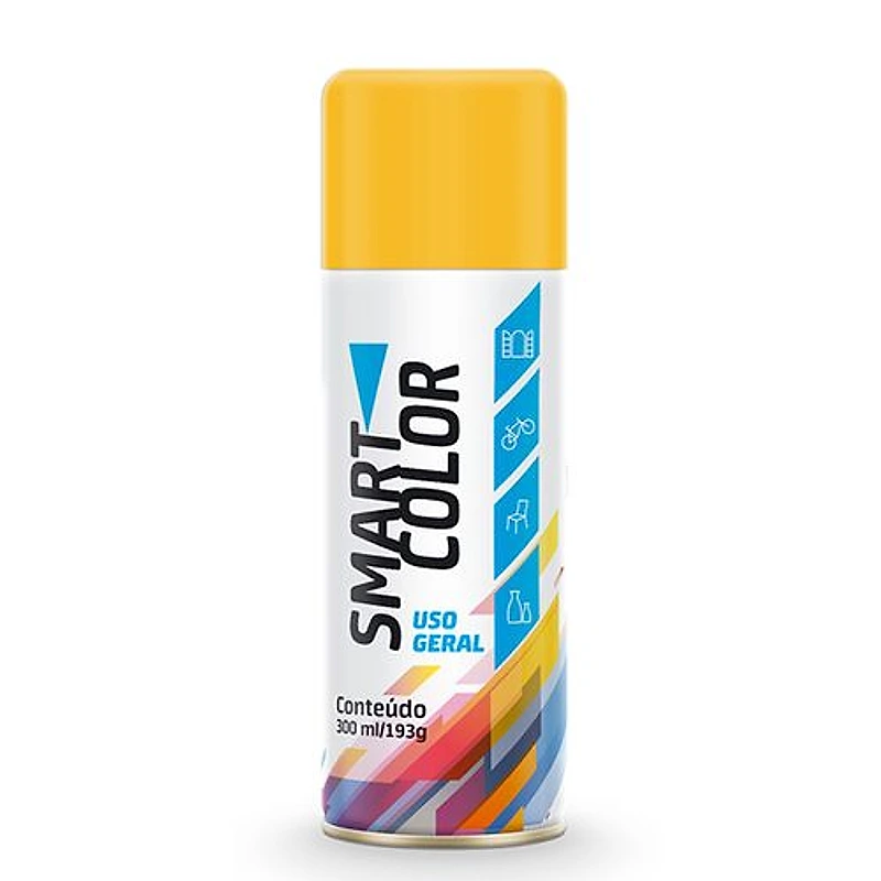 Tinta Spray Smart Amarelo 300ml Smartcolor — Campinas
