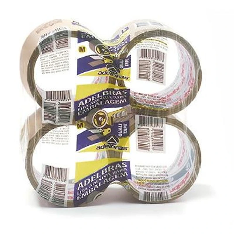 Fita para Embalagem Marrom 48mm x 40m Adelbras 811000005 — Campinas