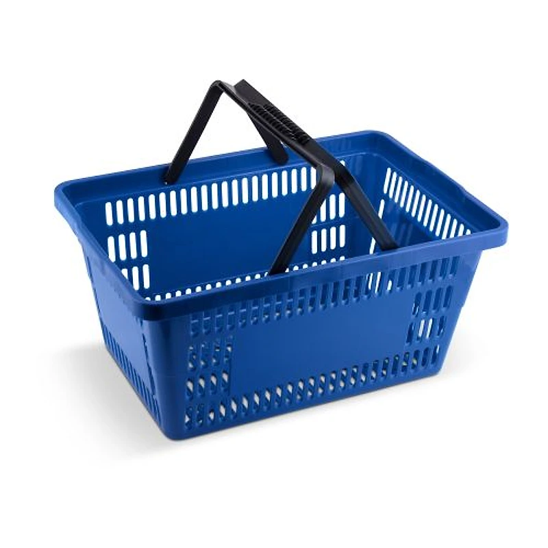 Cesto Expositor Plástico Azul 16 Litros com Alça (42x29x20cm) Roma (6055 3) — Campinas
