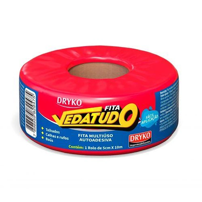 Vedatudo Fita Multiuso Adesiva Terracota 5cm x 10m — Campinas