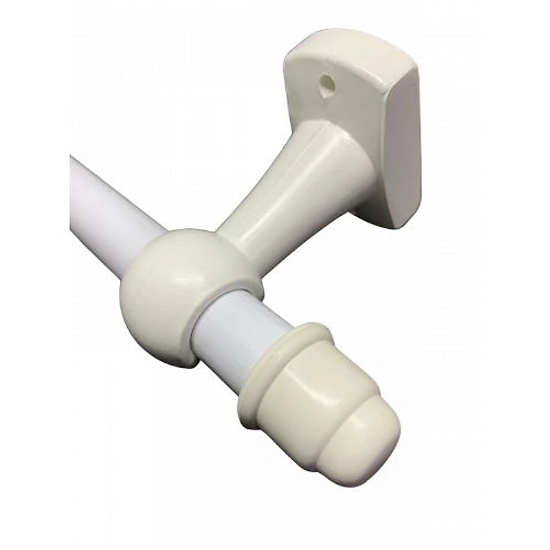 Varão para Cortina Simples 2,00m 19mm Branco Cadiz — Campinas