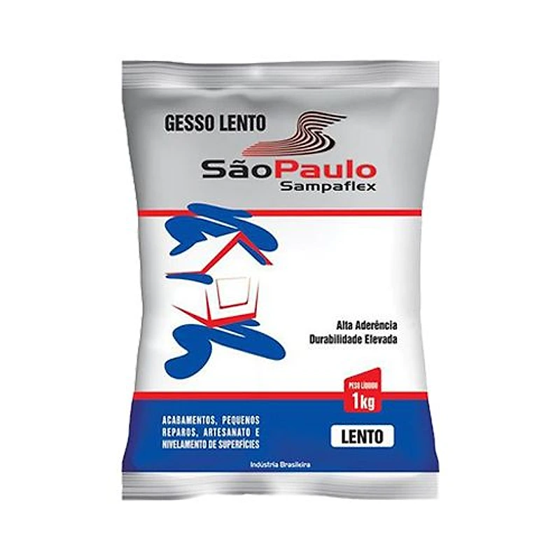 Gesso Lento 1kg Sampaflex — Campinas