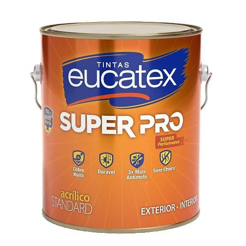 Tinta Acrílica Standard Eucatex Super Pro Galão 3,6L Camurça — Campinas
