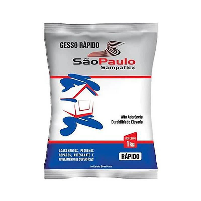 Gesso Rápido 1kg Sampaflex — Campinas