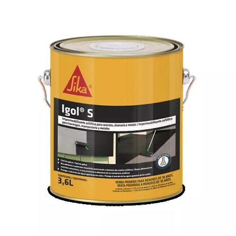 Impermeabilizante Asfáltico Igol S Sika 3,6L — Campinas