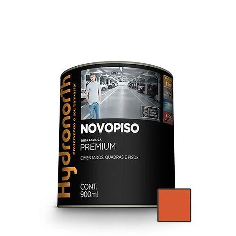 Tinta Acrílica para Piso Novopiso Cerâmica Galão 900ml Hydronorth — Campinas