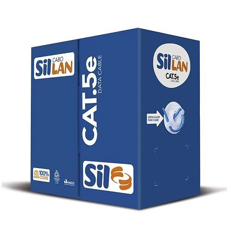 Cabo de Rede UTP Cat5e Caixa com 305m Azul Sil Homologado Anatel — Campinas