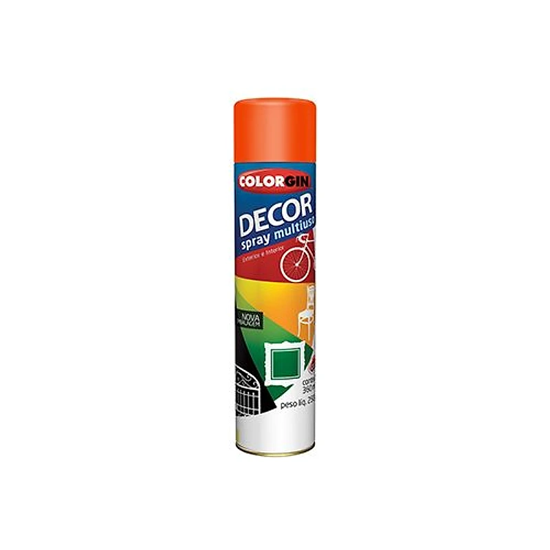 Tinta Spray Decor Laranja 360ml Colorgin — Campinas