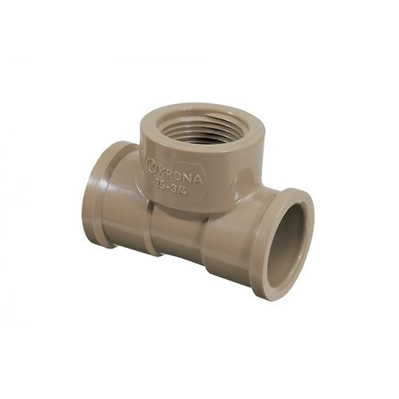 Tê de PVC Misto Soldável e Roscável 20mm x 1/2" (1/2") Krona — Campinas