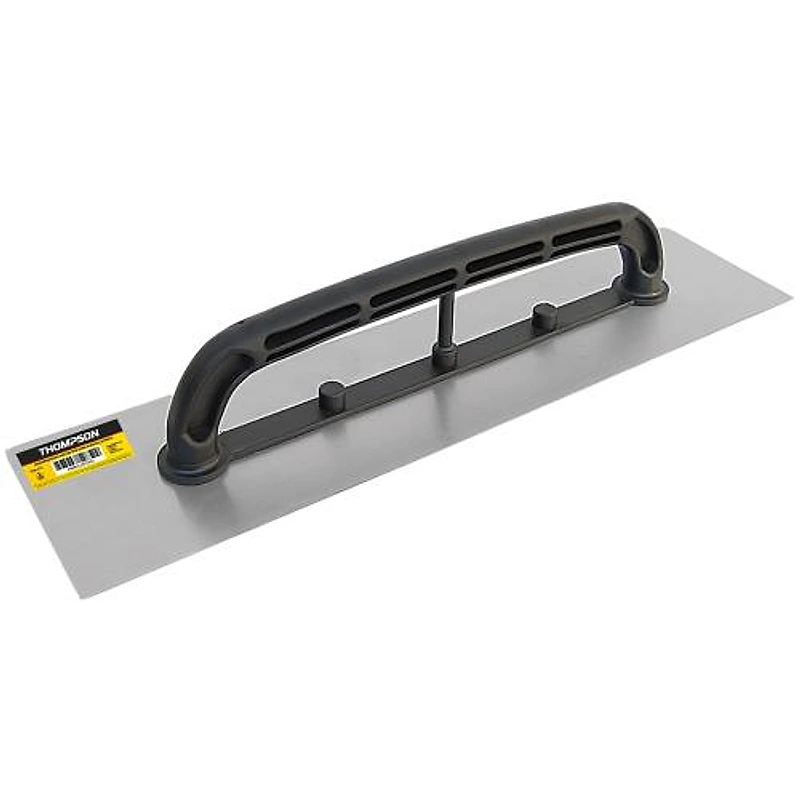 Desempenadeira de Aço Lisa 12x48cm com Cabo Plástico Thompson — Campinas