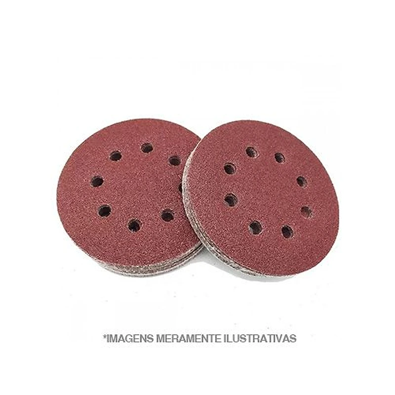 Disco de Lixa com Velcro e Furos Grão 24 5" (125mm) Mtx 738009 — Campinas