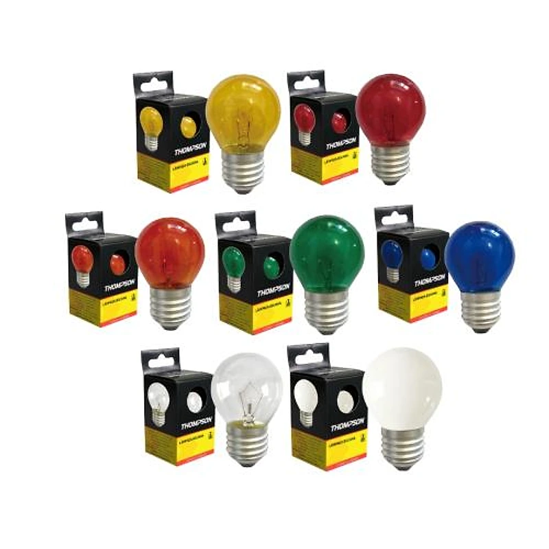 Conjunto Lâmpada Bolinha 7W E27 Cores Sortidas 220V Thompson 1525 — Campinas