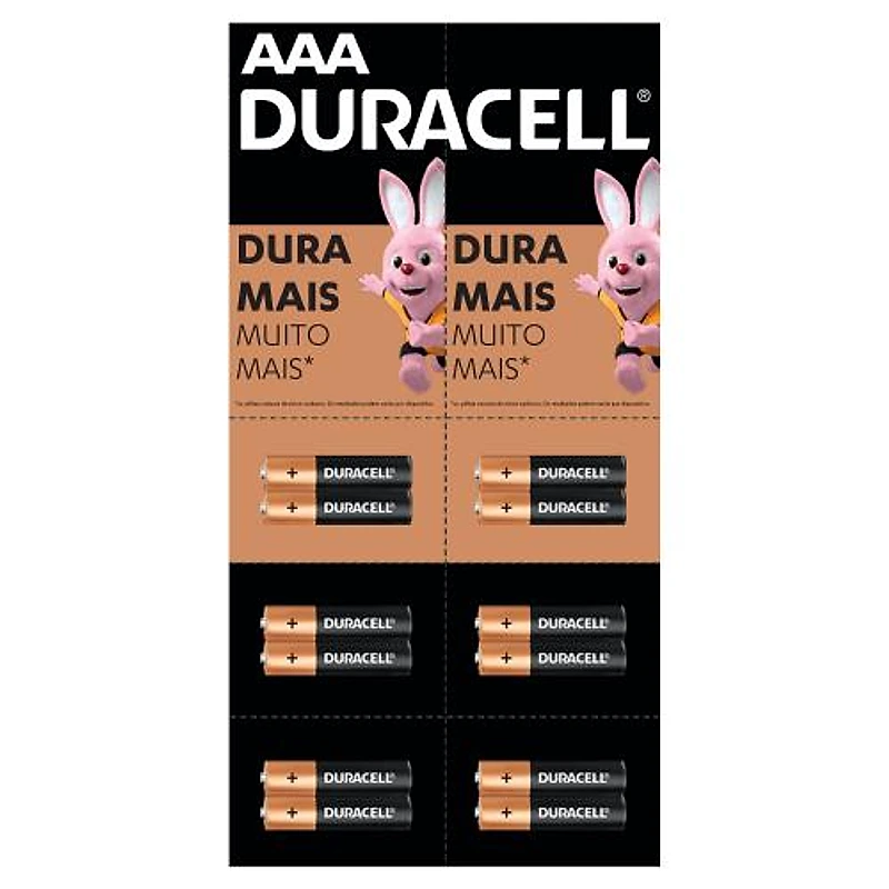 Pilha Alcalina AAA Palito Duracell Cartela com 12 Unidades — Campinas