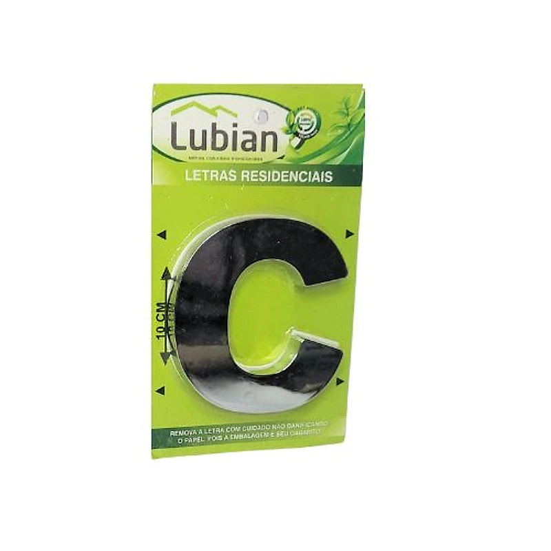 Letra Residencial C ABS Cromado Lubian — Campinas