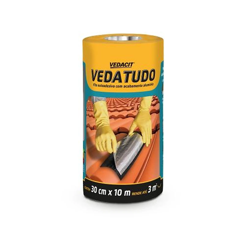 Vedacit Fita Multiuso Adesiva com Alumínio 30cm x 10m — Campinas