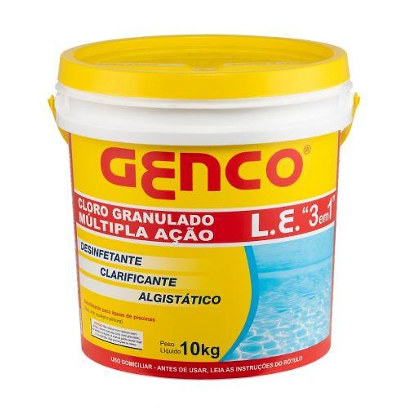 Cloro Granulado Múltipla Ação 3 em 1 10kg Genco 405248A — Campinas