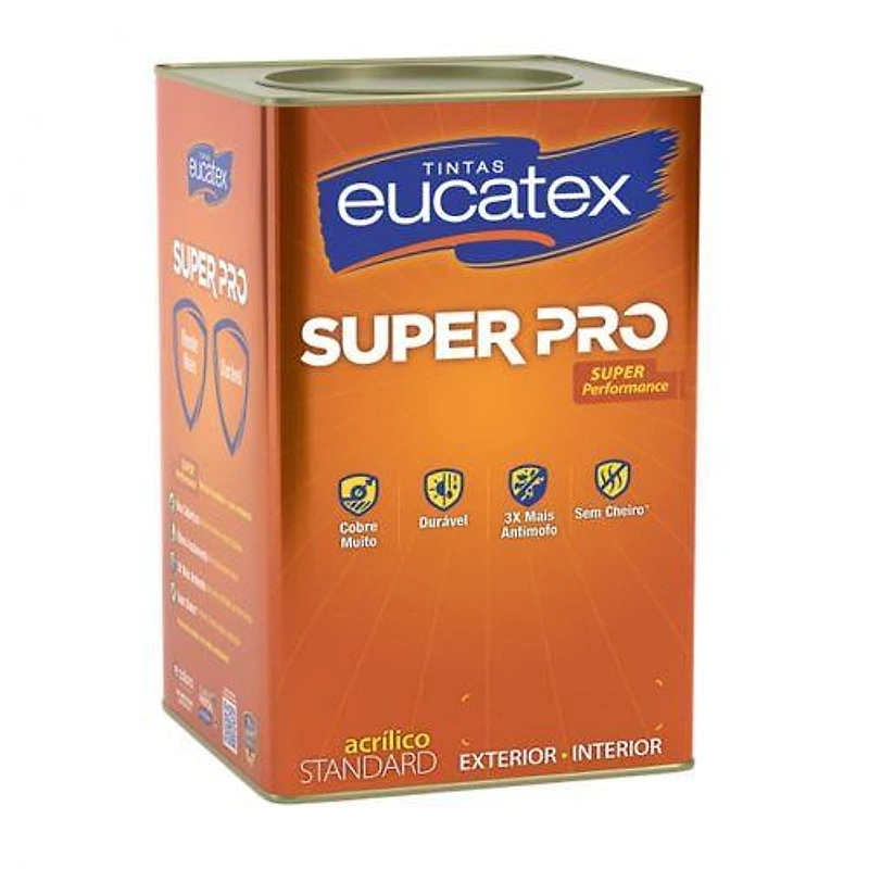 Tinta Acrílica Standard Eucatex Super Pro 18L Azul Copacabana — Campinas