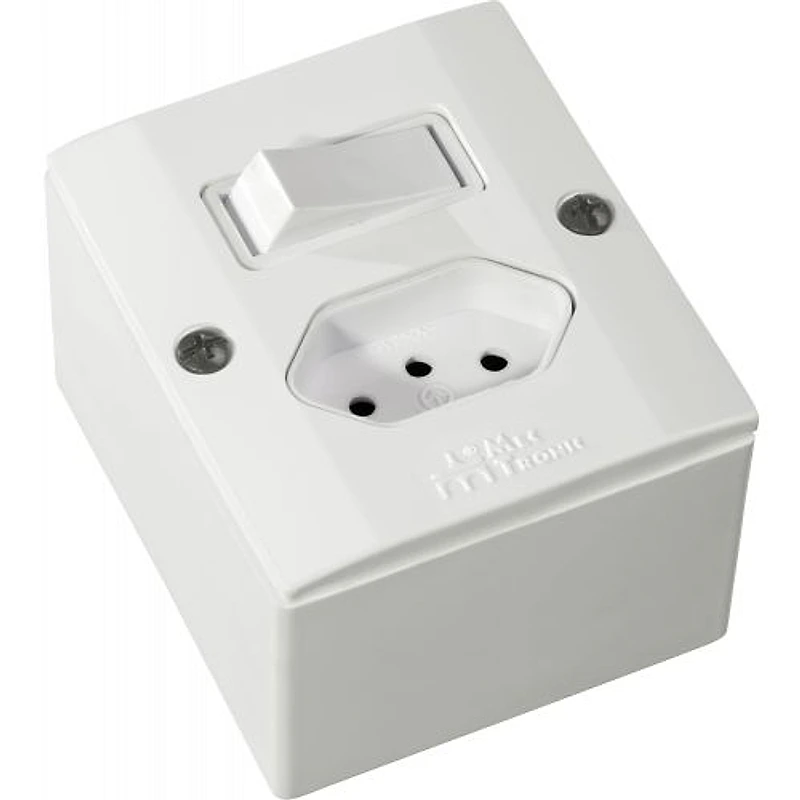 Conjunto Interruptor Paralelo e Tomada 10A de Sobrepor Branco Mill Mec-Tronic - 39115 — Campinas