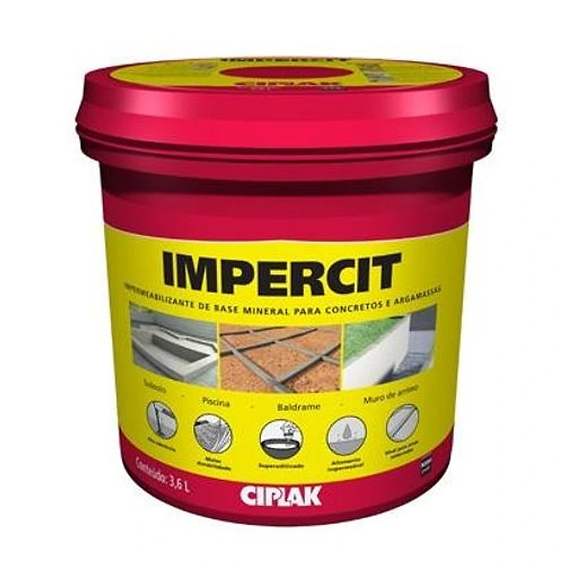 Aditivo Impermeabilizante Impercit Ciplak 3,6L — Campinas