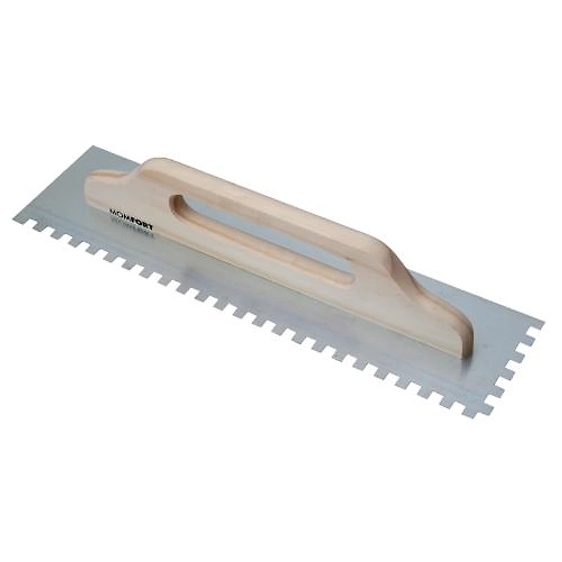 Desempenadeira de Aço Dentada 12x48cm Cabo Plástico Momfort — Campinas
