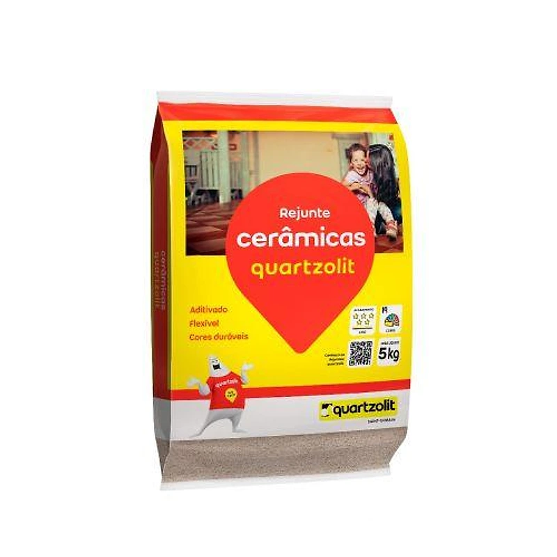 Rejunte para Cerâmica Palha 5kg Quartzolit — Campinas