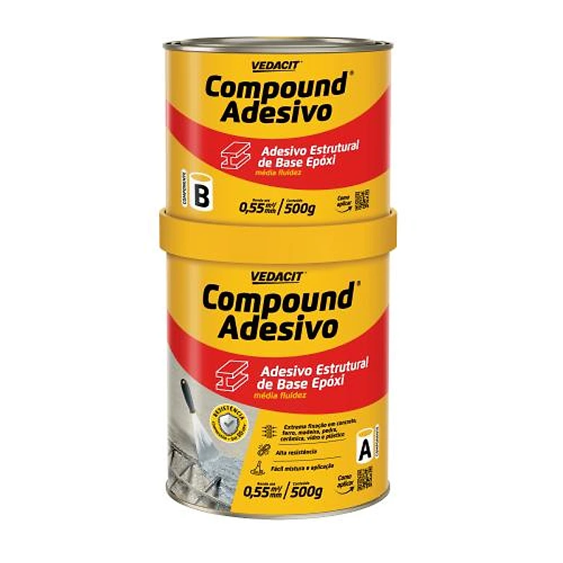Adesivo Estrutural Epóxi Compound 1kg Vedacit — Campinas