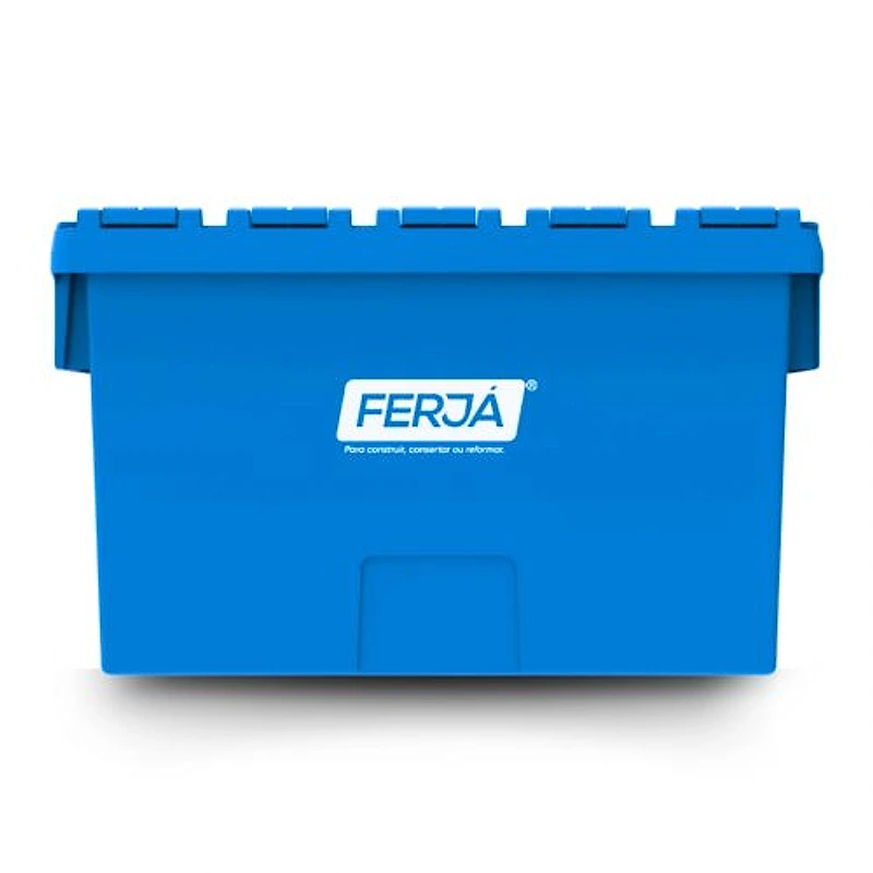Caixa Plástica Reutilizável Azul 64 Litros Ferja — Campinas